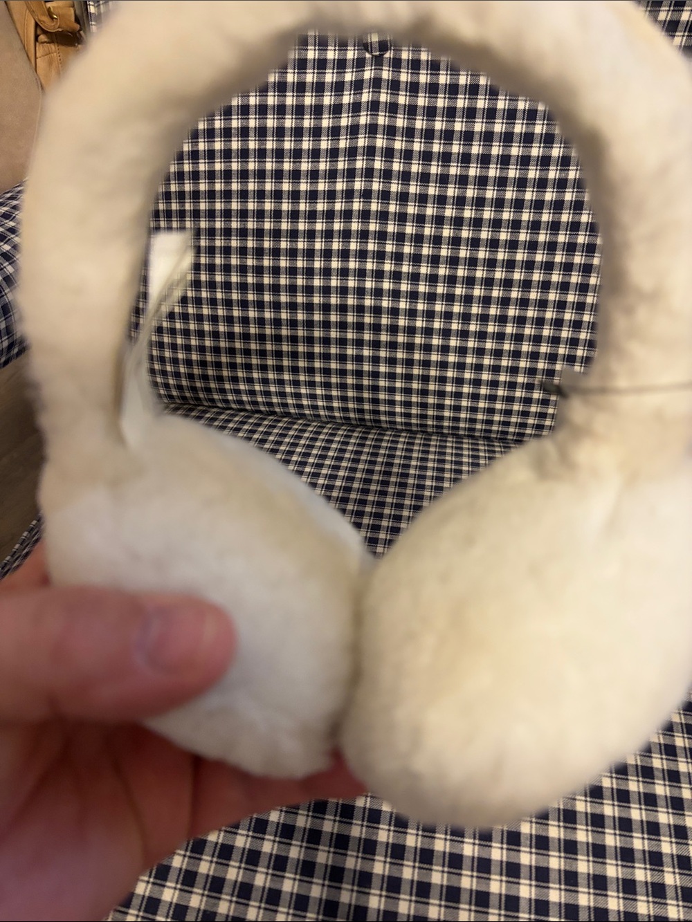 UGG Cream Plush shearling ear muffs - Picture 5 of 8
